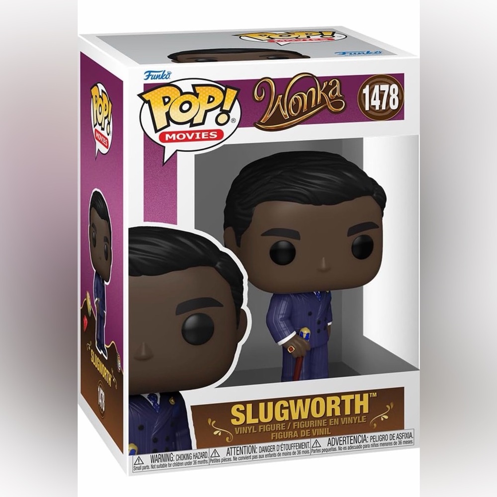 Funko Pop! Movies Slugworth Figure - Purple and Black